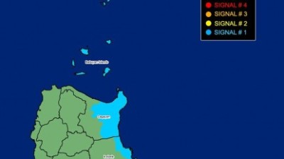 [10.2] Jenny는 이제 태풍이 되었습니다. 신호번호 N. Luzon 일부 지역에 1 증가